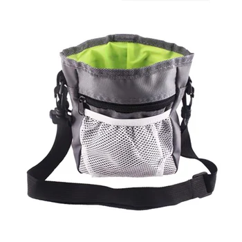 

Dog Treat Training Pouch Bag Built-in Poop Bag Dispenser with Pockets Adjustable Waist Shoulder Strap for Pet Toys Kibble Snacks