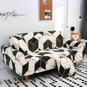 

Marble Couch Cover Stretch Slipcovers Sectional Elastic Stretch Sofa Covers for Living Room Modern Covering The Sofas