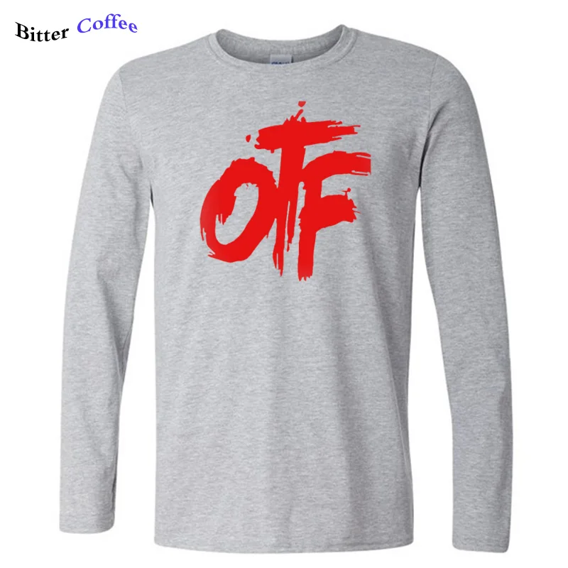 Новая Осенняя футболка Otf Lil Durk OTF, Мужская футболка с буквенным принтом, хлопковая футболка с длинным рукавом, повседневные мужские Забавные футболки размера плюс - Цвет: 12