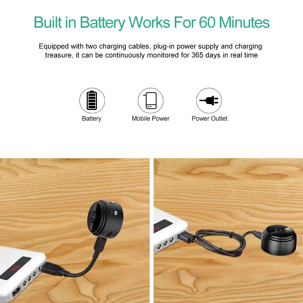 Micro Home Wireless Video CCTV Mini Security Surveillance with Wifi IP Camara Sensor Infrared CMOS 2MP Telefon Alarm Camera 5