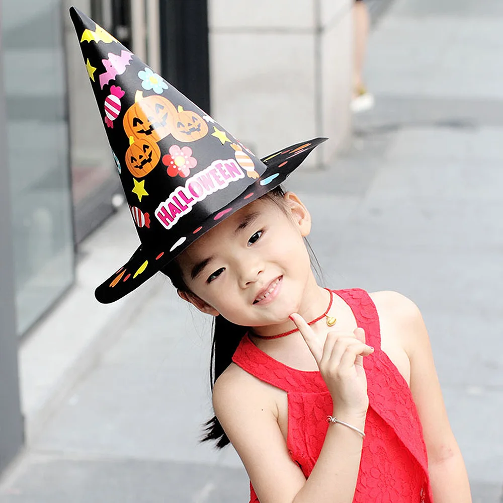 Шляпа своими руками для Хэллоуина Детская обучающая игрушка ручной работы шляпа мультфильм подарок фестиваль вечерние игрушки украшения
