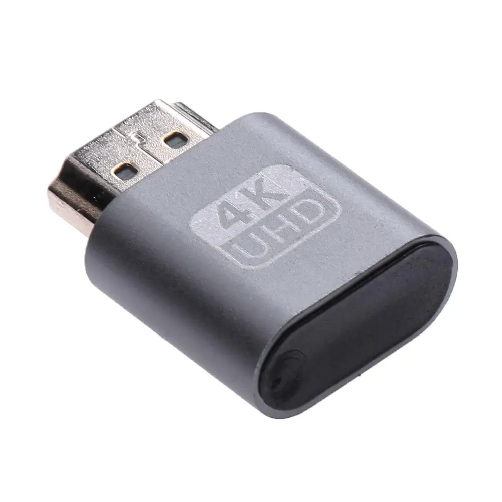 HDMI-compatible Virtual Display Adapter 1.4 DDC EDID Dummy Plug Lock Graphics Card GPU Rig Emulator for Bitcoin BTC Mining Miner-3