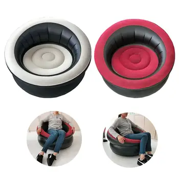 

Inflatable Sofa Thickened Inflatable Stool Folding Inflatable Chair Double-layer Inflatable Sofa For Home Courtyard