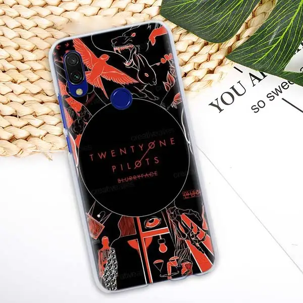 Twenty One Pilots Чехлы для Xiaomi Redmi K20 Pro Note 7 7S Y3 Note 6 5 Plus 6A 7A S2 GO жесткий чехол для телефона - Цвет: 06