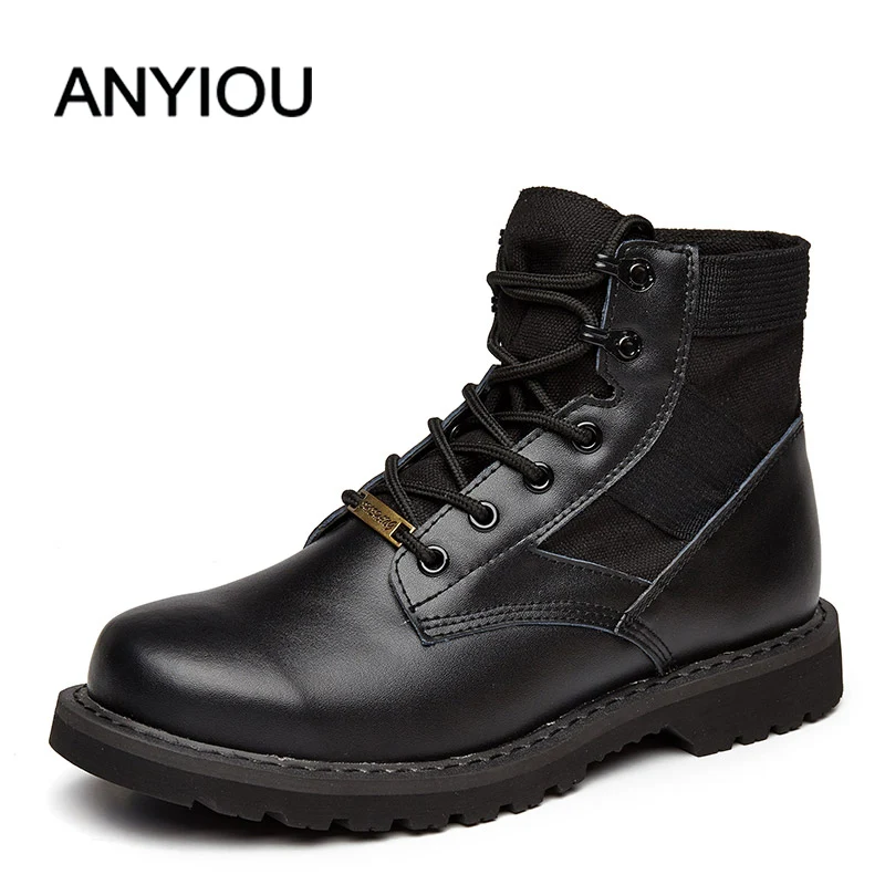 

ANYIOU 2020 New Couple Tooling Outdoor Men's Boots Women's Boots Women's Shoes Men's Shoes Fashion High Quality Size 35-45