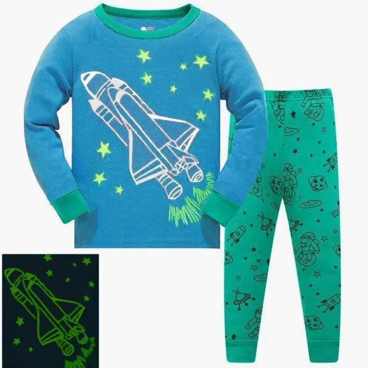 Детские пижамные комплекты для мальчиков с рисунком динозавра, ночная рубашка, детская одежда для сна с героями мультфильмов, пижамы для мальчиков, детская одежда для сна из хлопка, размер От 3 до 8 лет - Цвет: 34