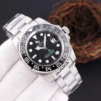 

Watch brand men's mechanical watch stainless steel strap automatic movement luminous calendar high quality men's watch