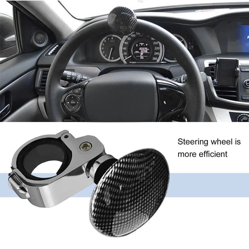 

Car Styling Platinum Power Handle Steering Wheel Metal Assisted Ball Booster Spin Knob Clamp Fit For Universal Cars