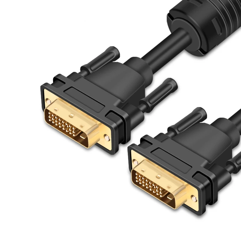 DVI-DVI кабель dvi-d аудио Aux Jack цифровой конвертер DVI 24 + 1 HiFi позолоченный м до 15 для