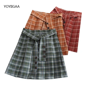 

Fashion Women Pleated Skirt High Waist A-Line Female Skirts Summer Slim Chic Ladies Girls Mini Skirts Preppy Style Women Skirt