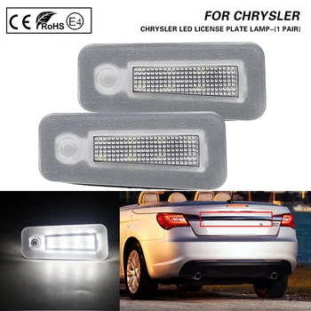 

2Pcs 12V LED Number License Plate Light Lamps Error Free For Chrysler 200 2015-2017