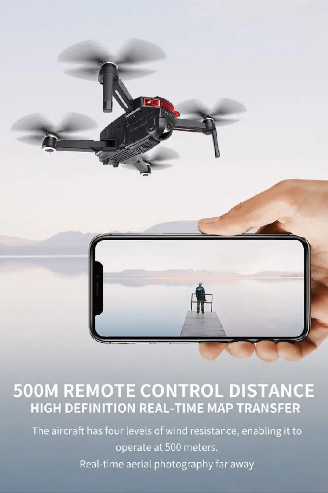 RCtown X46G Портативный gps 5G WiFi FPV с 4K двойной камерой бесщеточный Радиоуправляемый Дрон