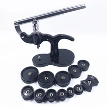 13 шт. Монтажная ремонтная батарейка с пружиной инструмент для штамповки Нескользящая ручная кристальная стеклянная задняя Корпус часов пресс-набор более близкие аксессуары