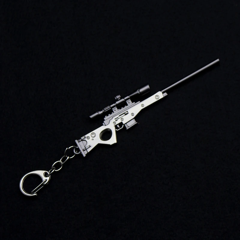Riot аниме Crossfire крест огневое оружие пистолет Модель брелок оружие счетчик Strike глобальная атака Csgo Cs Go Ak 47 брелок - Цвет: Светло-серый