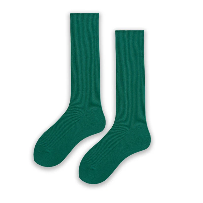 Japanese autumn and winter new hot women's solid color cotton pile stockings