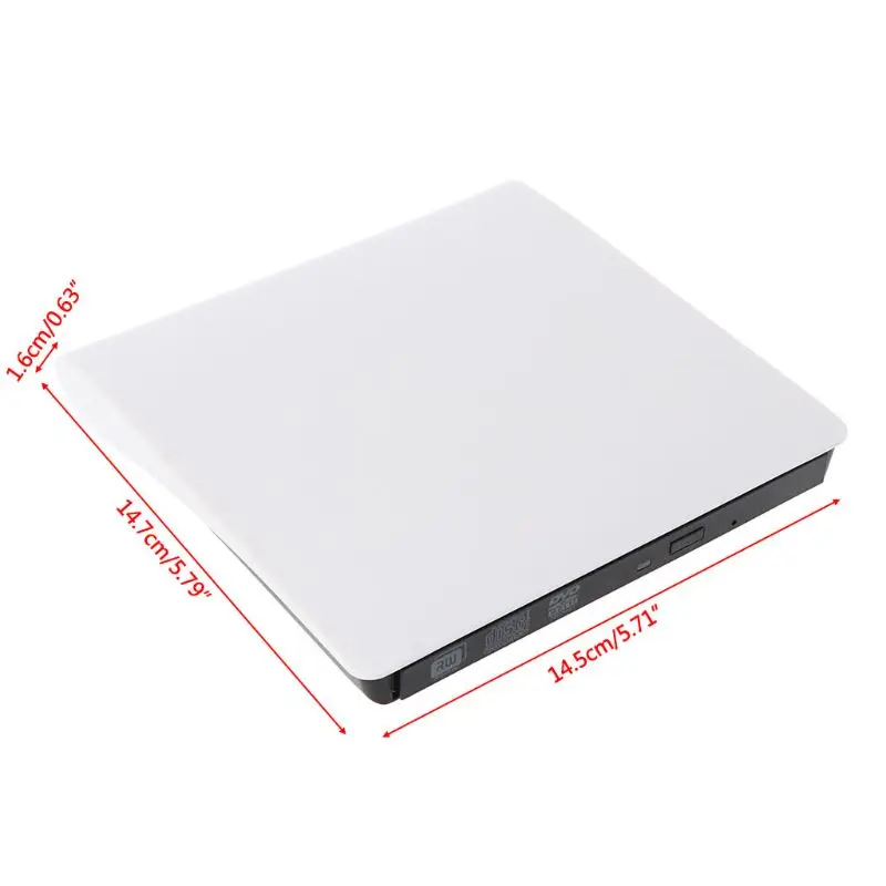 Тонкий внешний USB3.0 записываемый DVD-ROM CD-RW DVD-RW горелки для портативных ПК