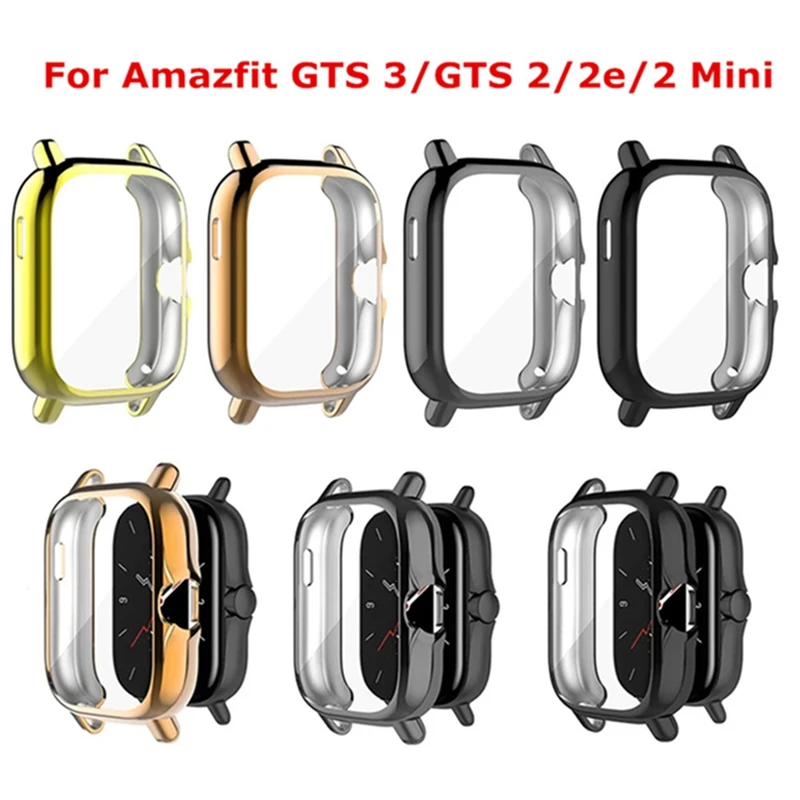 Protective Watch Case For Huami Amazfit GTS 3 GTS 2 GTS 2e GTS 2 Mini Soft TPU Screen Protector Ultra-Thin Transparent Shell