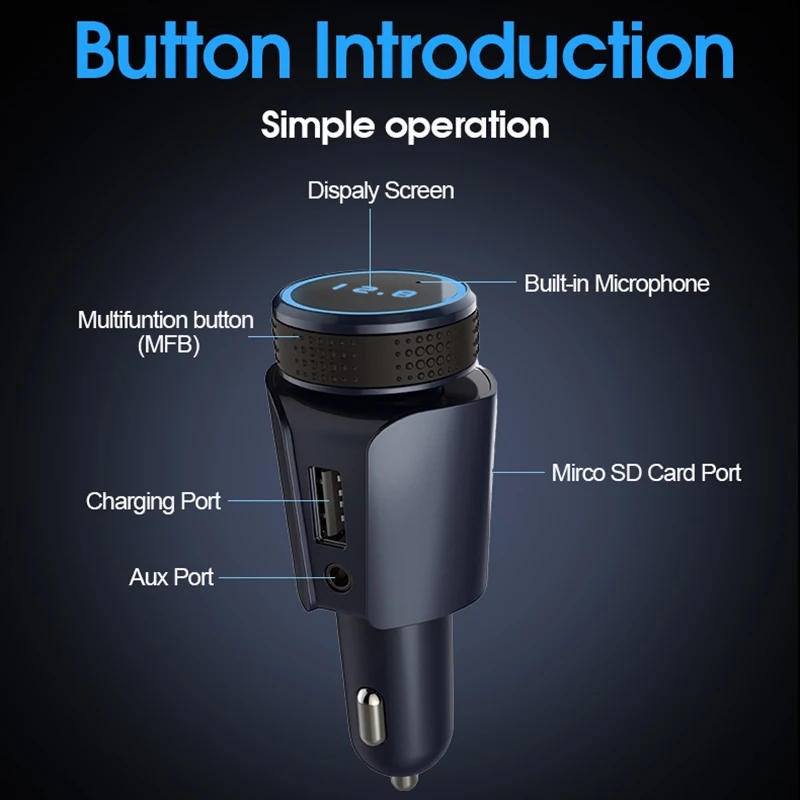 Автомобильный Mp3 fm-передатчик, FORNORM, стерео, музыка, смарт, Hands-Free, Bluetooth T18, Автомобильный плеер, Bluetooth, комплект, TF карта, музыкальный формат