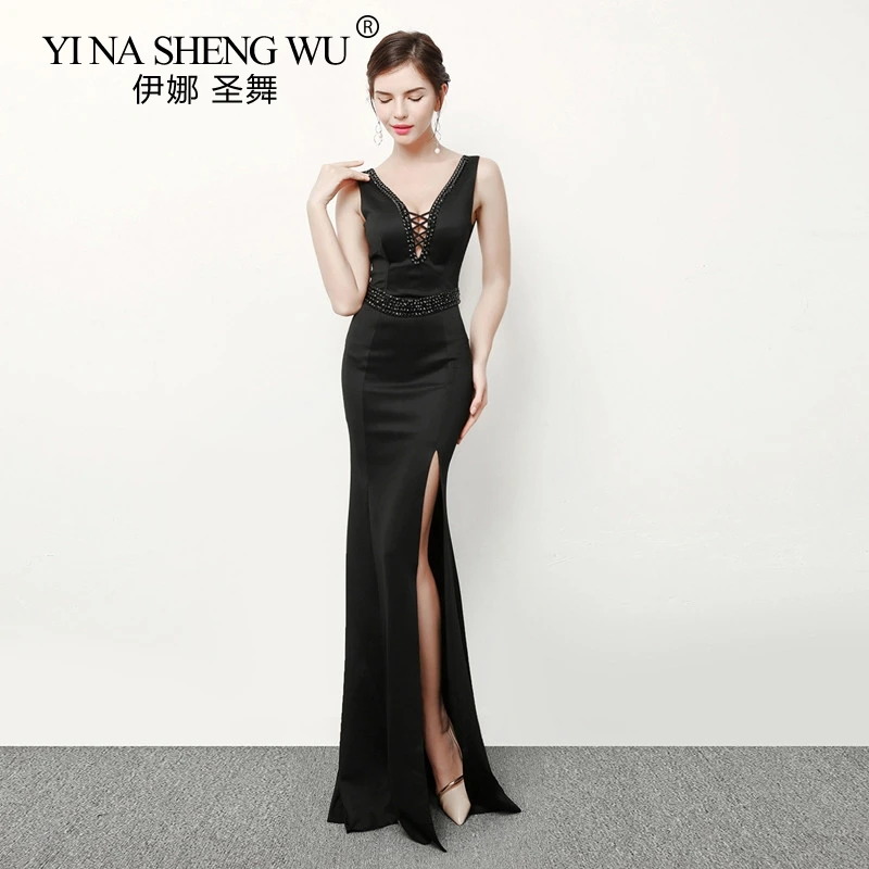 Вечернее платье, сексуальное, с открытыми плечами, Robe De Soiree, одноцветные, на молнии, женские платья "рыбий хвост" для вечеринки, новые, с вырезом лодочкой, элегантные, вечерние платья