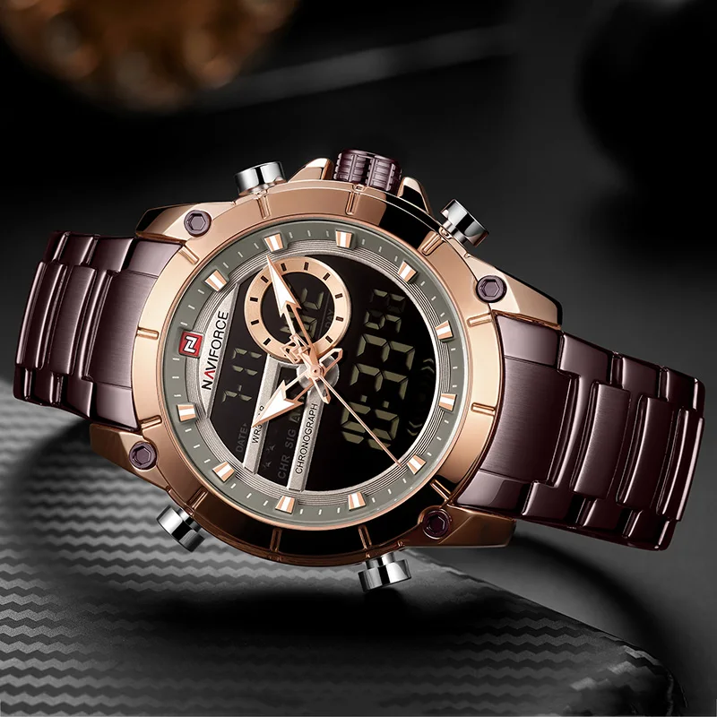 Relogio Masculino NAVIFORCE мужские часы Лидирующий бренд Роскошные спортивные военные