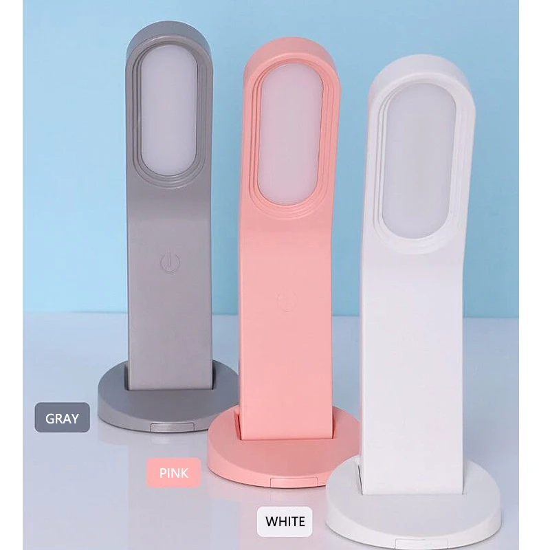 

USB Light Magnetic LED Portable 45 Curved Reading Night Light Lamp Save Space Touch Switch Dimmable