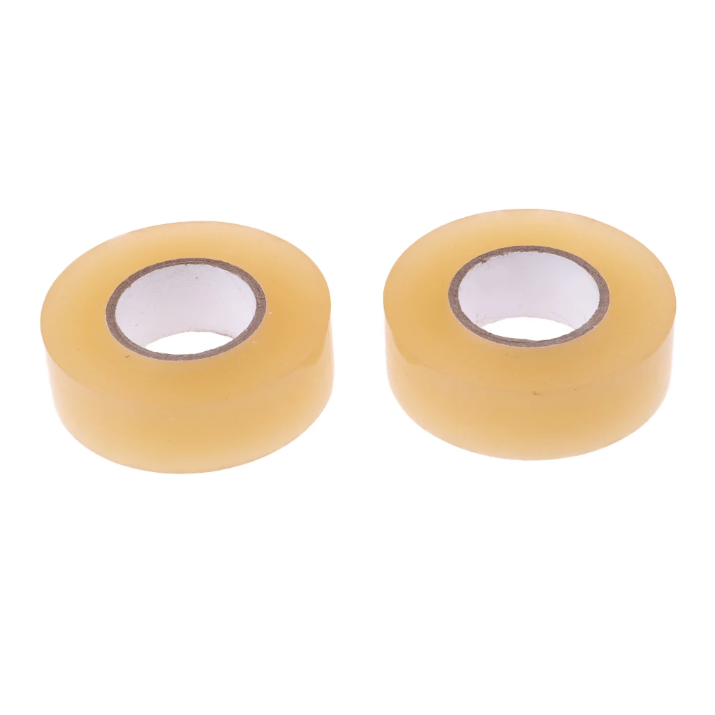 2 Roll Clear Hockey Tape for Shin Guards, Cloth Tape Wrapping Hockey Stick, 1 Inch 20Yard (Transparent)