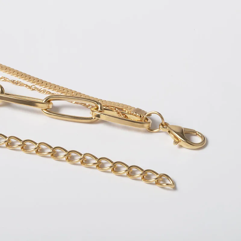Панк многослойное круглое ожерелье-чокер с кулоном в виде монет Готическая ключица большая массивная цепочка для женщин рождественское ювелирное изделие