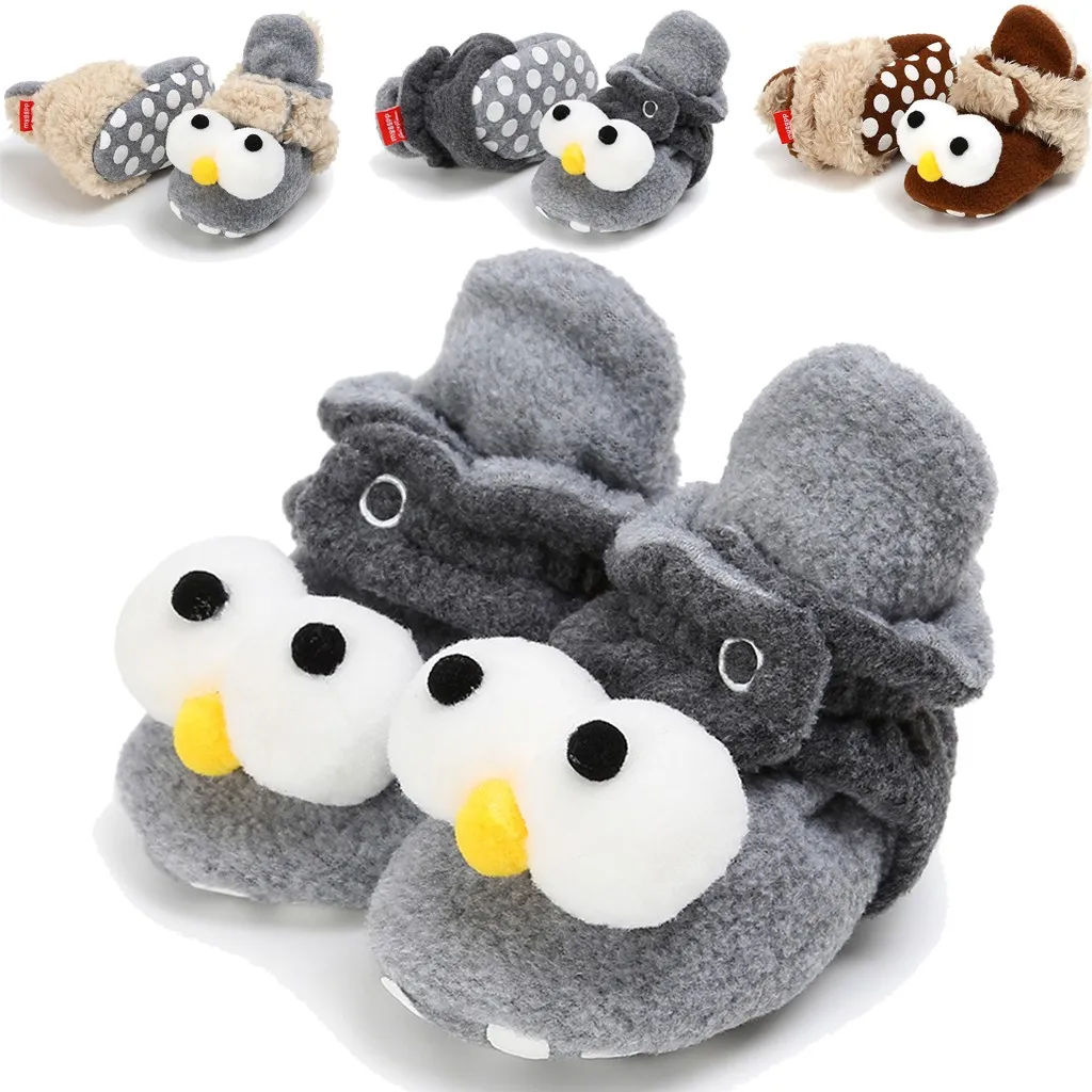 Комплект детской одежды для маленьких девочек Милая Одежда для маленьких, для тех, кто только начинает ходить, зимние Scarpe Neonato для малышей с мультяшными принтами из натуральных материалов, Schoenen Повседневная Теплая обувь для малышей
