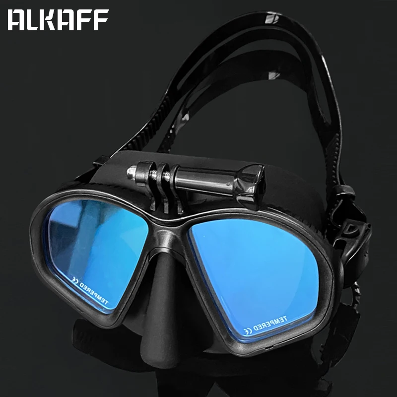 low volume free diving mask scuba equipment Underwater full face mask Free-dive goggles professional Snorkeling glasses
