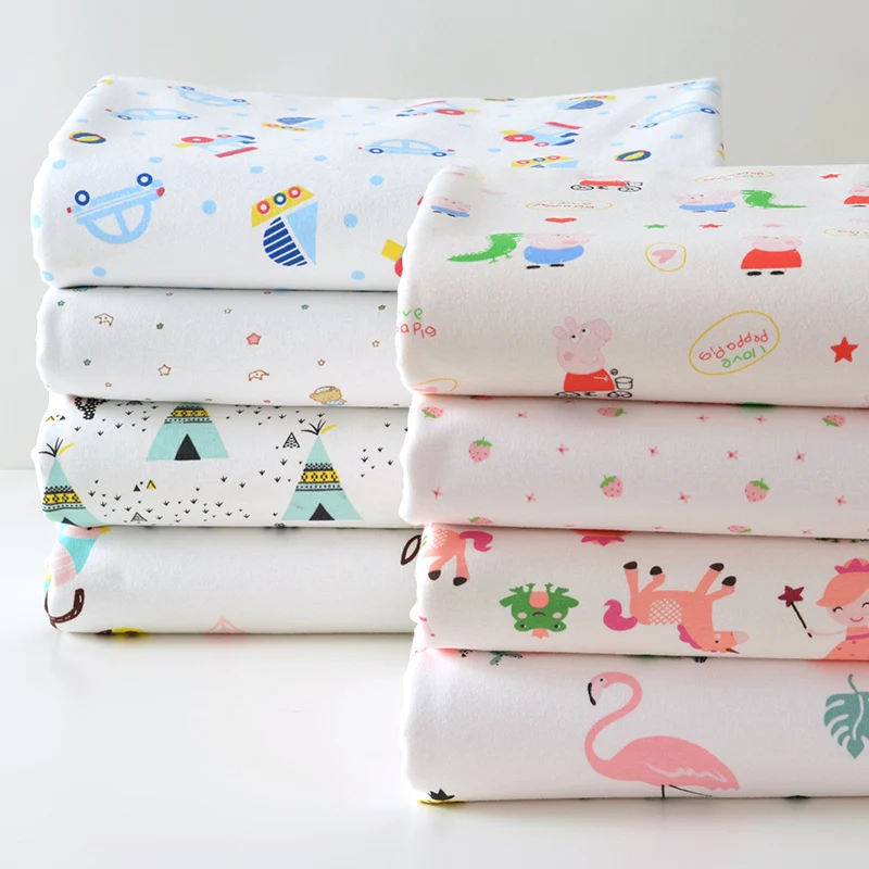 Полметра хлопок Трикотажный композитный материал моющийся Санитарный Полотенце уплотнение водонепроницаемый детский мочи изоляционный коврик T1061