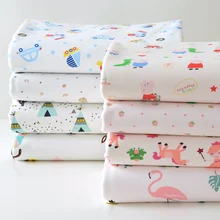 Полметра хлопок Трикотажный композитный материал моющийся Санитарный Полотенце уплотнение водонепроницаемый детский мочи изоляционный коврик T1061