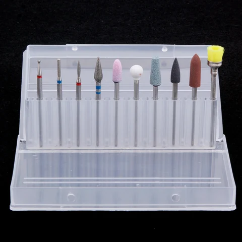 Nail Drill Bits Set Diamond Milling Cutters For Manicure Nozzles Gel Removal Tip Cutter Beauty Art Nails Accessories Tool