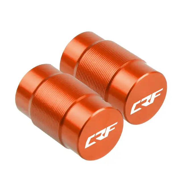For HONDA CRF 150 250 450 CRF150 R/F CR450 R/X/RX CRF230F CRF250 R/X/L/M Dirt Bike CNC Vehicle Wheel Tire Valve Stem Caps Covers orange