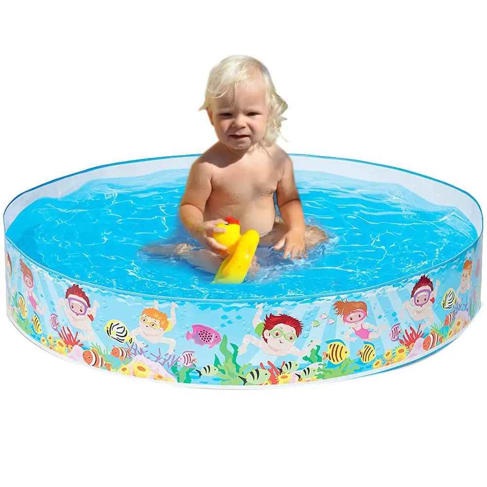 Hard Plastic Portable Pool Children's Paddling Portable Pool Family Swimming Pool Aquarium Swimming Accessories