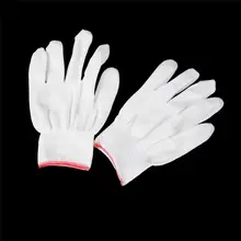 

5pair White Cotton Gloves Full Finger Men Women Waiters/drivers/Jewelry/Workers Mittens Sweat Absorption Gloves Hands Protecto
