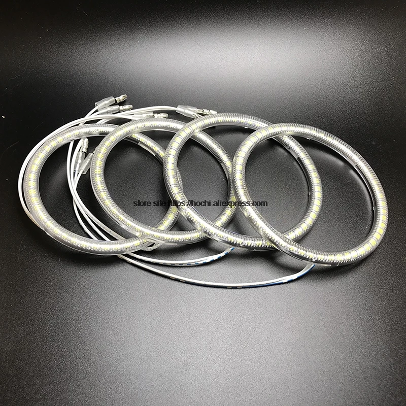 HochiTech для Hyundai Tiburon 2003-2006 ультра яркий SMD белый светодиодный ангельские глазки 2600LM 12V halo Кольцо Комплект дневного света DRL