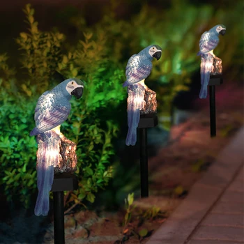 

Solar Parrot Inserting Ground Landscape Light Resin Crafts Garden Light Outdoor Garden Path Lawn Solar light LED Light