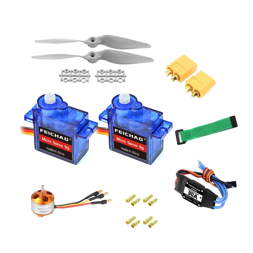 A2212 2200KV/1400KV/1000KV бесщеточный двигатель 30A / 40A ESC SG90 9G Micro Servo с т/XT60 вилкой для RC