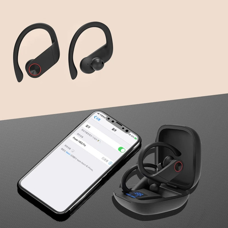V6 TWS Bluetooth 5,0 Наушники Беспроводные спортивные наушники Handsfree управление шумоподавлением Наушники стерео гарнитура