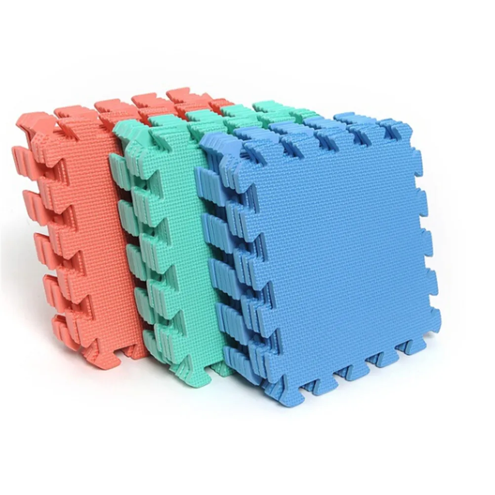 

10Pcs/Set Baby EVA Foam Puzzle Play Mat /kids Rugs Toys carpet for childrens Interlocking Exercise Floor Tiles Each: 30cmX30cm