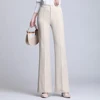 2022 Flared Pants Women New Spring Summer High Waist Was Thin Fashionable Korean Version Micro Pants Women's Large Size Trousers ► Photo 1/6