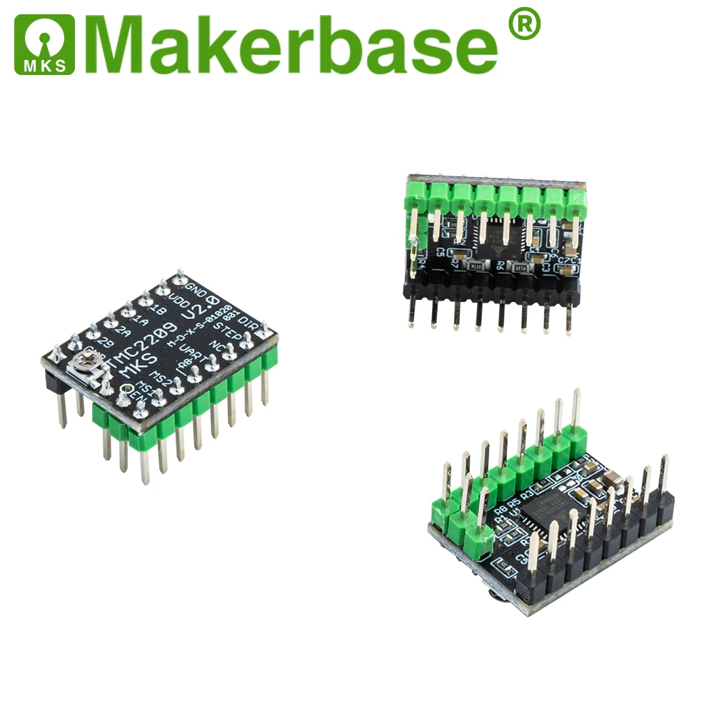 Makerbase-driver Stepstick para Impressora 3d Peças para Impressora 3d Ultra Silenciosas com Encaixe Uart 2209 a Sgen_l Robin Nano - Imagem 4