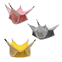 Плюшевые хомяк гамак двухслойная утолщаются теплый спальный мешок гнездо подвесная клетка дом для белка для хорька зайца кровать для домашнего животного Плюшевые хомяк гамак двухслойная утолщаются теплый спальный мешок гнездо подвесная клетка дом для белка для хорька зайца кровать для домашнего животного