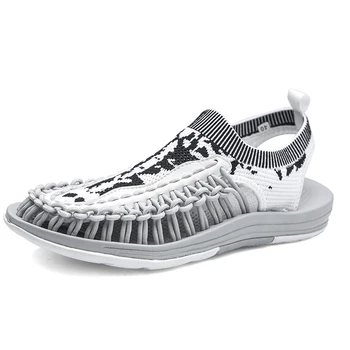 

New 2020 Summer Men Sandals Fashion Handmade Weaving Design Breathable Casual Beach Shoes Brand Sandals Male Slippers