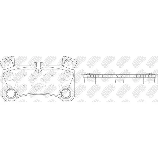 Колодки дисковые задние VW Touareg 3.2-3.6i/3.0-5.0TDi, Porsche