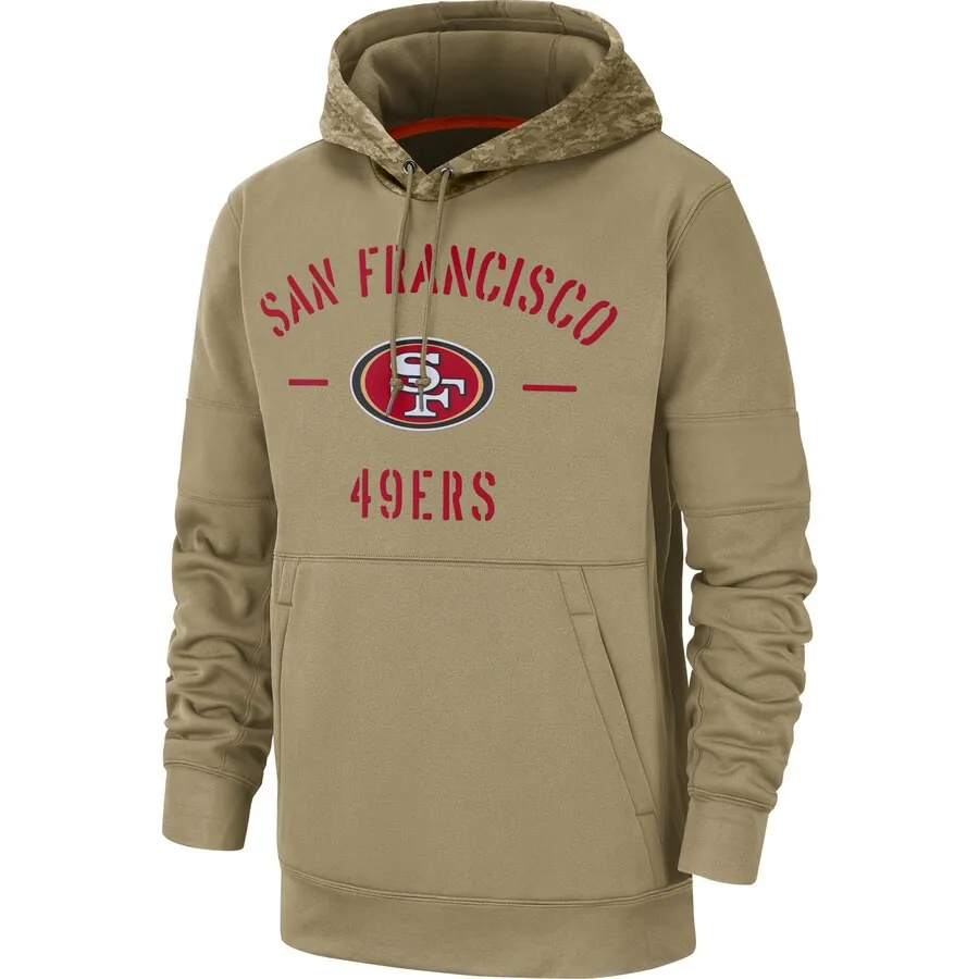 1 Мужская толстовка для американского футбола в стиле Сан-Франсиско, 49ers,, Салют для обслуживания, полувер, толстовка с капюшоном - Цвет: 1