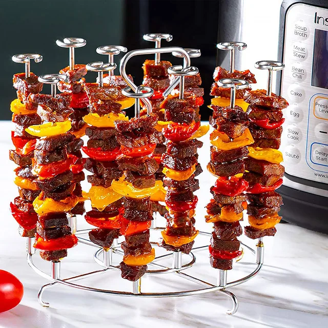 Konyhai Levegő Sütő Állvány Tartozékok Bbq Grill Tálca Kosár Pörkölő Hústartó Szerszám Háztartási Piknik Kempinghez