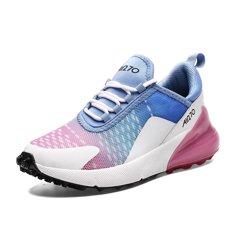 Pink Blue Светильник, кроссовки для бега, женские кроссовки, дышащие, zapatos de mujer, резина, высокое качество, пара, спортивная обувь - Цвет: Pink Blue