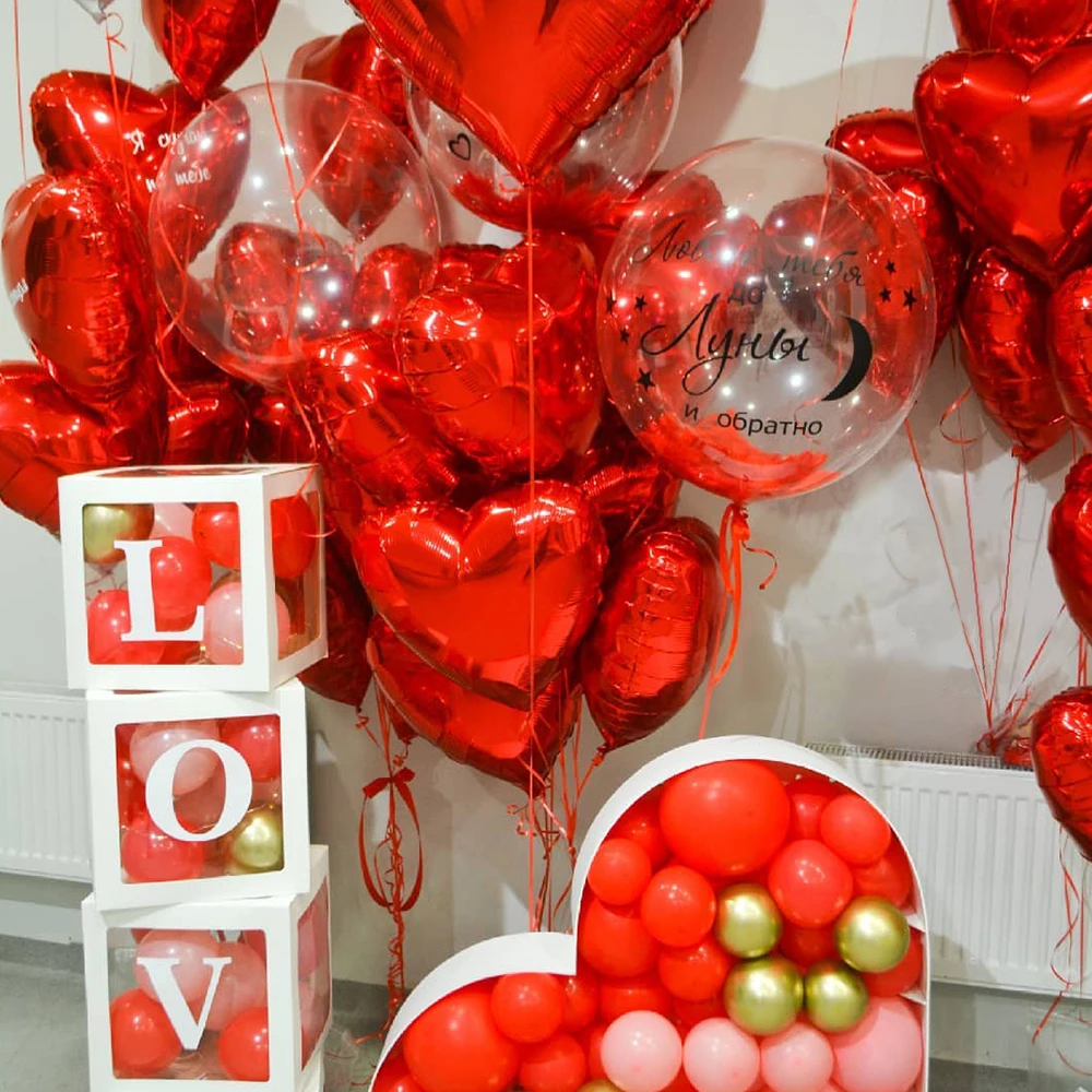 

20pcs 18inch Heart Helium Ballons Red Foil Balloons Birthday Wedding Decoration Valentine Day Ballon Mariage Anniversary Party