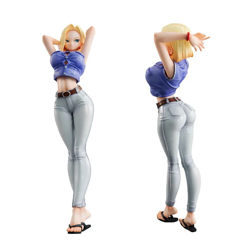 

Dragon Ball Z Android 18 Lazuli Buma Anime Cartoon Action Figure NO.18 PVC toys Collection figures for friends gifts 20cm